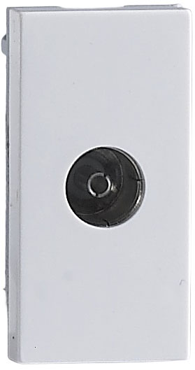 Donel Розетка TV, 1мод., бел. (22.5х45мм), серия (тип) DEC