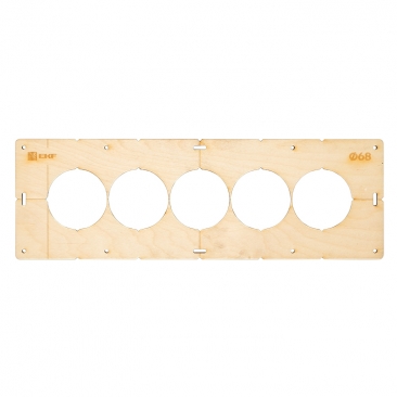 Шаблон для подрозетников c 5 отв, диам, 68 мм Expert EKF
