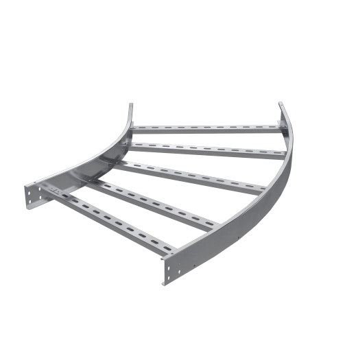 Угол горизонтальный 45 градусов 100х800, R300, 1,5 мм, AISI 304 DKC