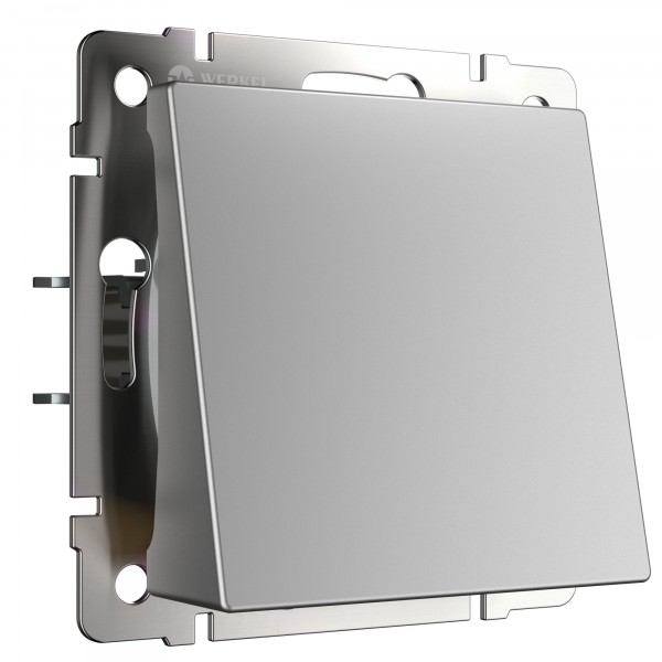 Встраиваемые механизмы Вывод кабеля СУ 1 мест . серебряный IP20 Werkel