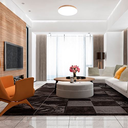 Светильник накладной со светодиодами, 48W, 3840Lm, 3000К-4000К-6400K, AL1600 принт "дерево" Feron