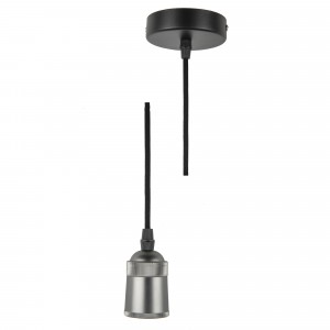 Патрон декор-ый Techno E27 провод 1м, крепление, черный DLC-T-S31 Uniel