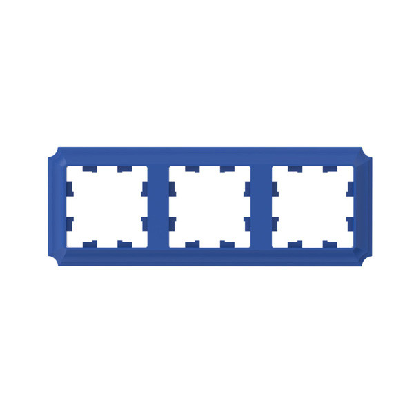 ATLASDESIGN ANTIQUE 3-постовая рамка, универсальная, аквамарин Systeme Electric