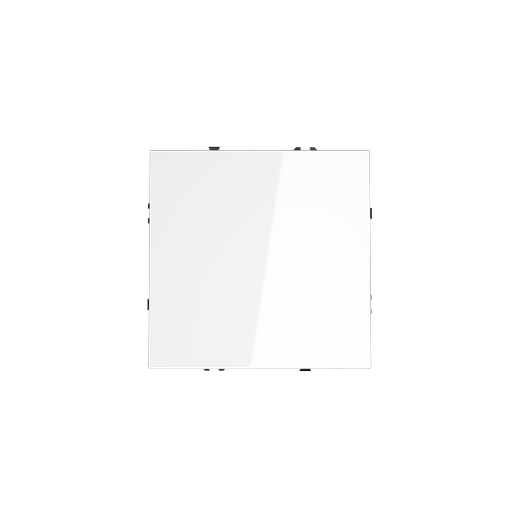 Перекрестный переключатель встраиваемый Voltum S70 одноклавишный 10А, (белый глянцевый)