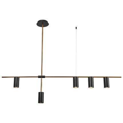 Светильник подвесной ACCENTO 60W E27 черный бронза Indigo