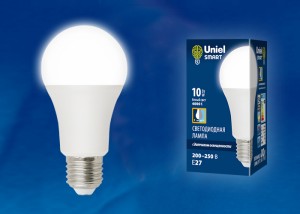 Лампа св/д SMART A60 10Вт Е27 4000К Uniel Лампа св/д SMART A60 10Вт Е27 4000К Uniel