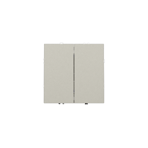 Выключатель встраиваемый Voltum S70 двухклавишный 10А, (шелк)