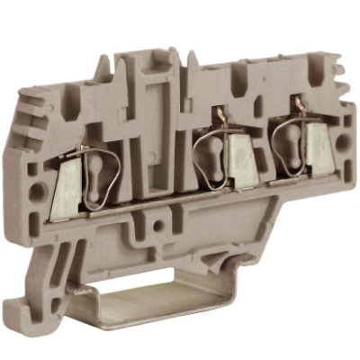 HMM.2/1+2GR(Ex), проходной зажим 2,5 кв.мм серый 1 ввод/2 вывода (R) DKC