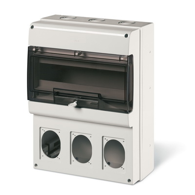 Корпус на 16 модулей и 3 поста с основанием 70х87 мм. Тип M400 DKC