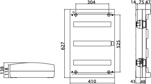 ЩРн-П-54 (3x18), IP40 DKC