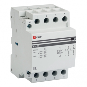 Контактор модульный КМ 25А 4NО (3 мод) PROxima EKF