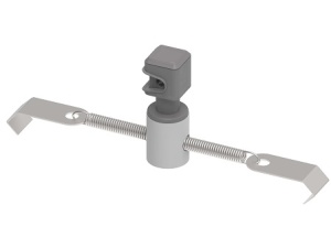 Держатель круглого проводника Д8 для черепицы на пружине коричневый, нерж. AISI 304 Ostec