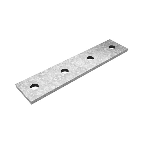 Пластина 4 отверстия для СТРАТ профиля, толщ. 5,0 мм, гор. цинк Ostec