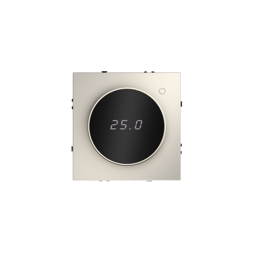 Терморегулятор электронный Voltum S70 с индикацией и датчиком, для теплого пола, (кашемир)