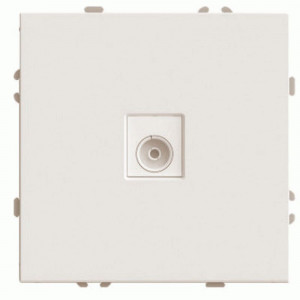 Розетка телевизионная 1-местная (механизм) серия Эмили, RST00-5108-08, кашемир, soft touch STEKKER