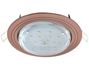 Светильник GX53-H4 2 круга черненая медь