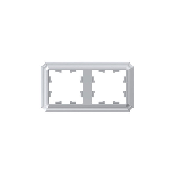 ATLASDESIGN ANTIQUE 2-постовая рамка, универсальная, алюминий Systeme Electric