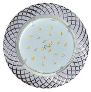 Светильник GX53 H4 DL5381 сетка белый/алюм. 20x110 Ecola