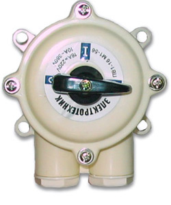 Выключатель пакетный ПВ 1-16 М1 пл. 56 (16А, пластмассовый корпус, IP56) Электротехник