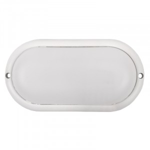 Светильник светодиодный ЖКХ СПБ-2 22W(1650lm) 185-265V 6K овал пластик бел. 200х94х40 IP65 General