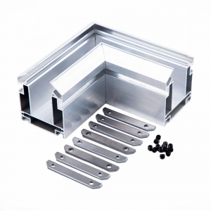 Угол-соединитель (8 прямых соединителей+16 винтов в комплекте) для ST003.129.02 (S23) Серебристый ST003.199.02 ST LUCE