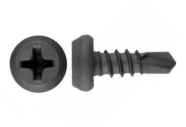 Саморез "Клоп" 3.5x11 металл-металл фосфатированный, шлиц Philips №2, сверло (1000 шт/уп) Промрукав