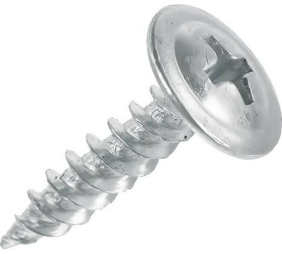 Саморез 4,2х32 с прессшайбой, острый, цинк (100 шт/уп) Промрукав