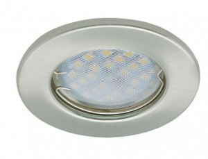 Св-к MR16 GU5.3 DL90 плоский сатин-хром 30x80 Light Ecola