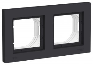 ATLASDESIGN AQUA Рамка универсальная 2-м . карбон IP44 Schneider Electric