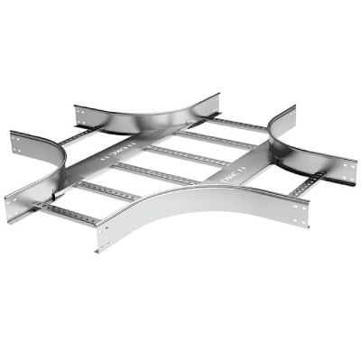 Х-ответвитель 80х300 R300, цинк-ламельный DKC