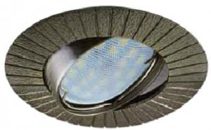 СНЯТ Светильник MR16 DL119 Рифленые лучи черненая бронза Ecola