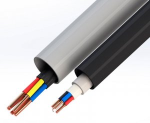 Труба жесткая ПВХ 3-х метровая легкая атмосферостойкая d16 мм (150м/уп) Промрукав