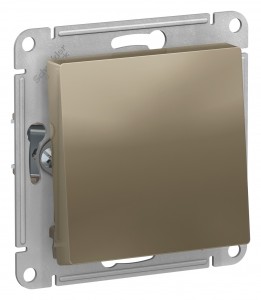 ATLASDESIGN 1-клавишный ПЕРЕКЛЮЧАТЕЛЬ, сх.6, 10АХ, механизм, ШАМПАНЬ (уп.10шт) Schneider Electric