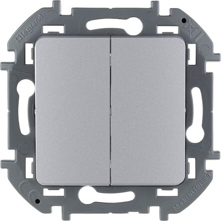 INSPIRIA Механизм выключателя СУ 2 кл 10А алюминий IP20 Legrand