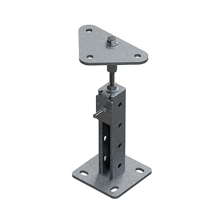 Опора регулируемая для фальшпола, 3 стороны, гальван. цинк Ostec