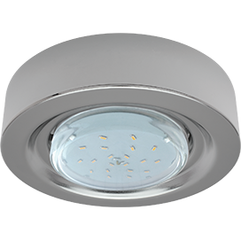 Светильник GX53-FT3073 Широкий хром ECOLA