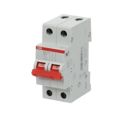 Рубильник 2пол. SHD202/25 рычаг крас. ABB