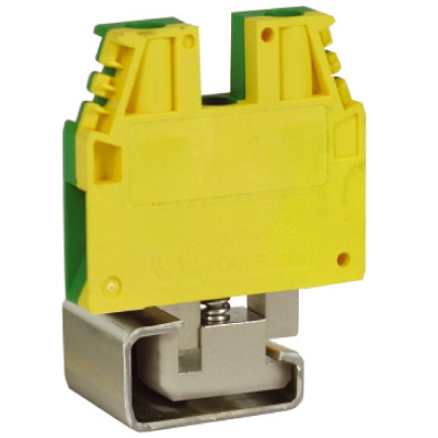TEC.6/D, зажим для заземления желт.зелен 6 кв.мм DKC