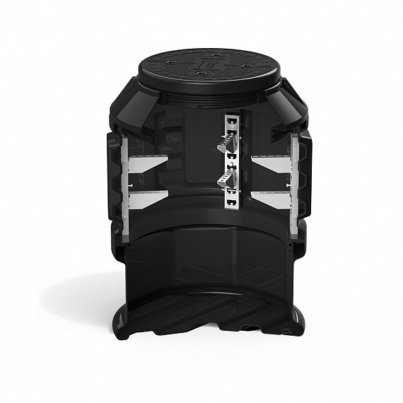 Пластиковый колодец КН 780M/1100 (H=1100 мм, Dкр=560 мм) с подготовкой к установке кабельных стоек Промрукав