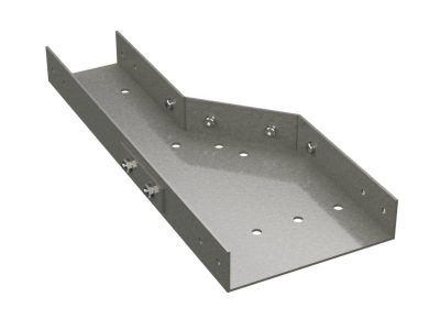 Переходник левосторонний 200/150 H=80, стеклопластик G5 DKC