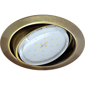 Ecola Све-к вст-ый поворотный GX53  черненая бронза FN5390ECB