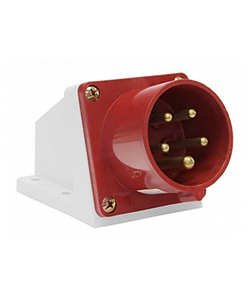 Вилка 515, стационарная, 3Р+PE+N, 16А, 380В, IP44 Электротехник