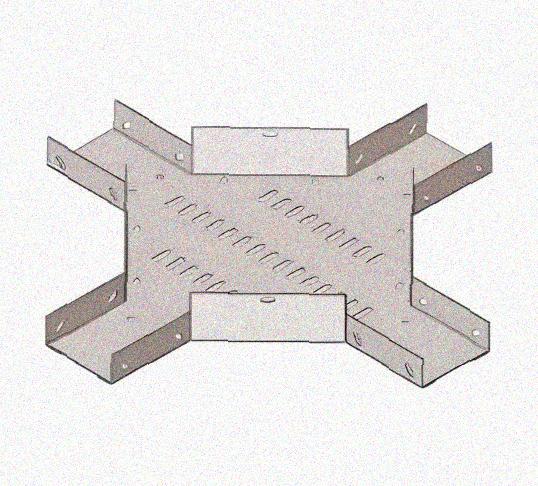 Лоток крестообразный перфорированный КМ 400х100 УХЛ1, оцинкованный лист S1,0