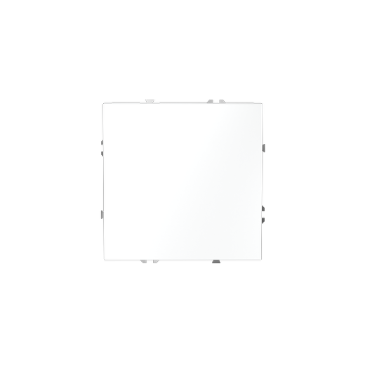 Перекрестный переключатель встраиваемый Voltum S70 одноклавишный 10А, (белый матовый)