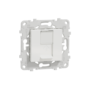 Unica NEW Механизм розетки комп. СУ 1хRJ45 кат.5Е белая IP20 Schneider Electric