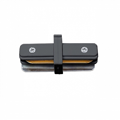 Соединитель для шинопроводов типа G 1-фазный прямой внутренний, черный  Volpe