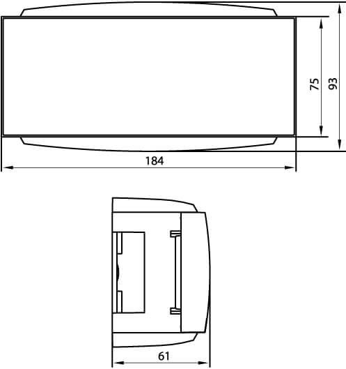 Распределительная 6-модульная коробка Brava DKC