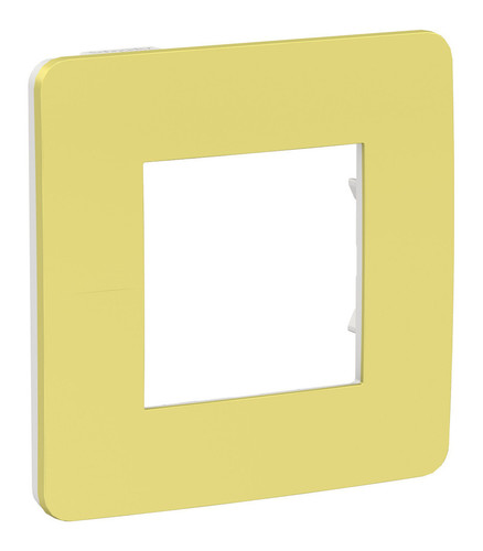 Unica Studio Рамка универсальная 1 пост . зеленое яблоко/белый IP21 Schneider Electric