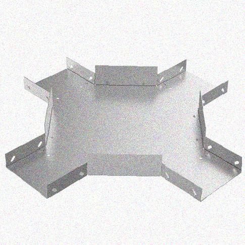 Лоток крестообразный замковый перфорированный КМЗ 200х65 УХЛ1, оцинкованный лист S1,0