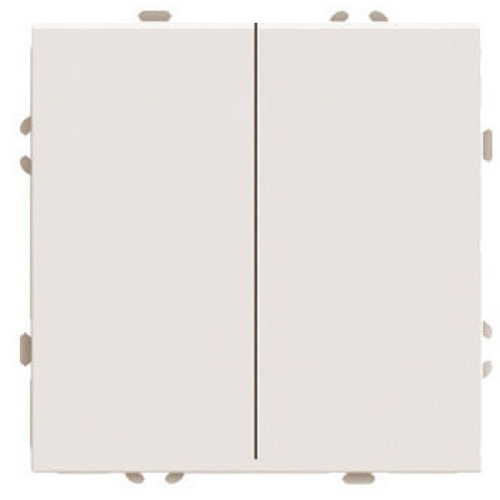 Переключатель 2-клавишный (механизм), 250В, 10А, серия Эмили, RSW10-5107-08, кашемир, soft touch